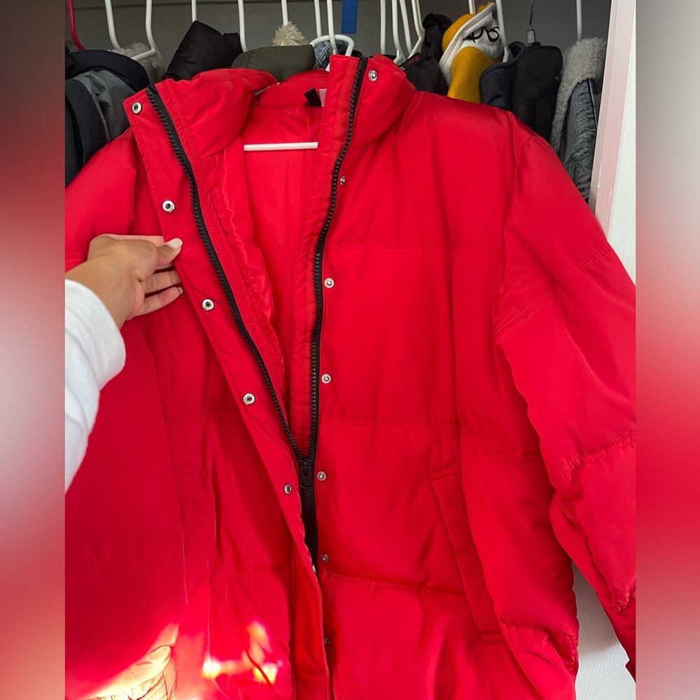 H&M red Puffer Jacket